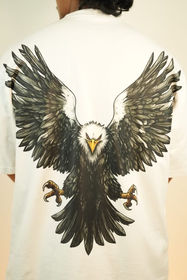 Eagle Graphic Oversized T-Shirt | Unisex - WOVENREVOLT
