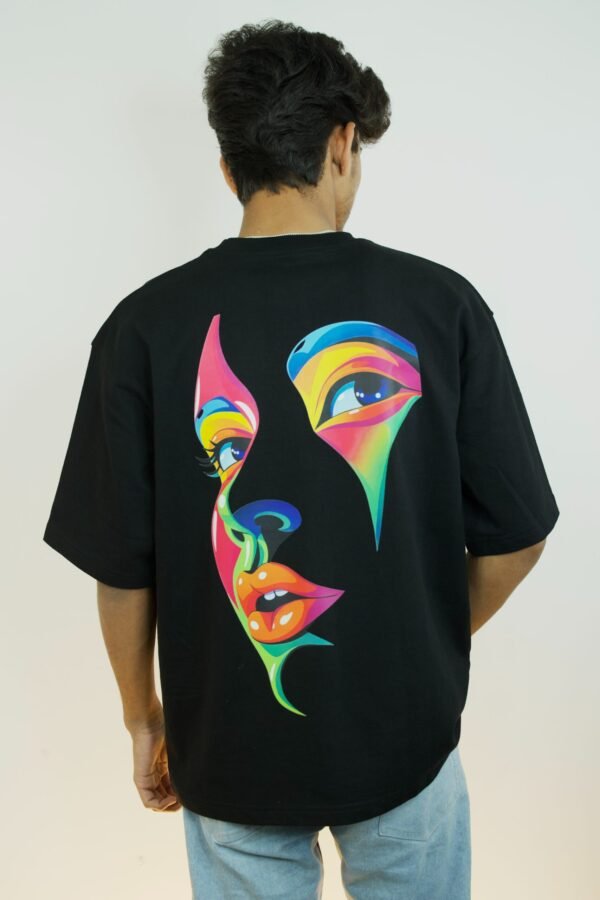 Art Face Graphic Oversized T-Shirt | Unisex - WOVENREVOLT